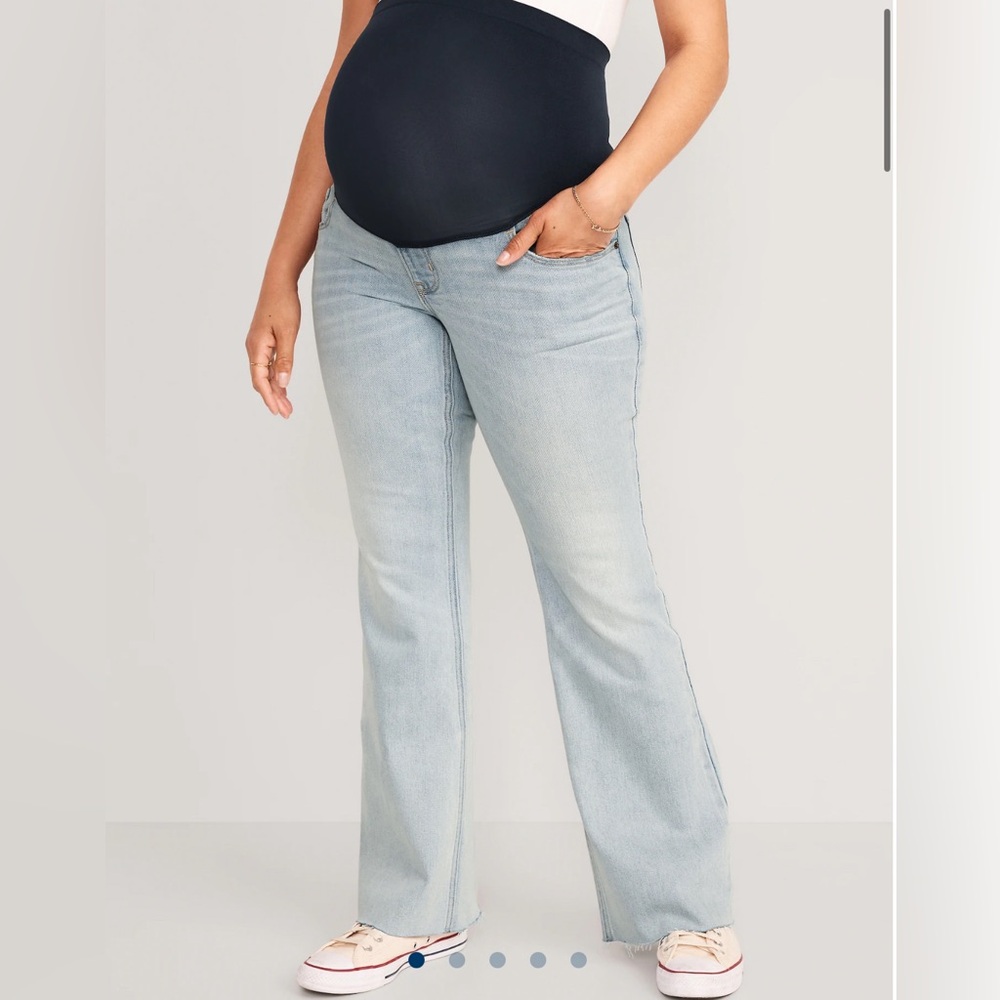 Old Navy Full-Panel Flare Maternity Jeans